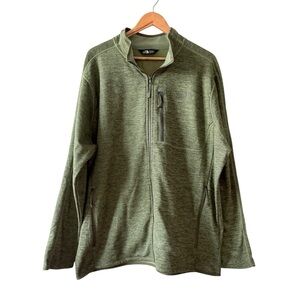 The North Face Army Green Full-Zip Fleece Jacket
